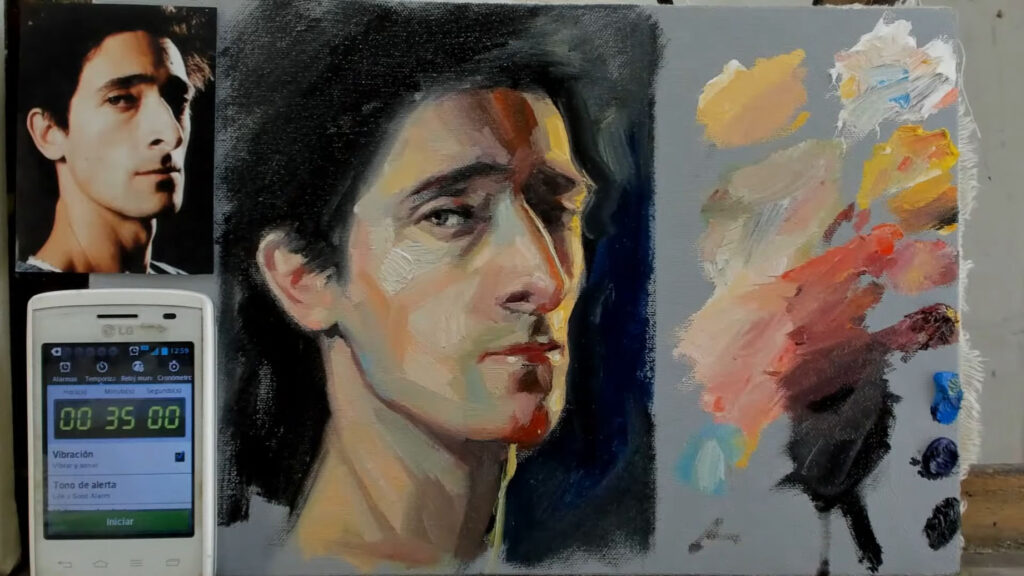 How to Paint a Portrait in 35 Minutes: A Step-by-Step Demo