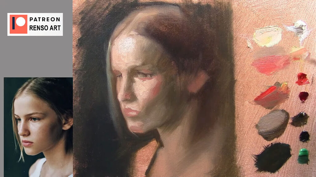 Edges in Oil Portrait Painting