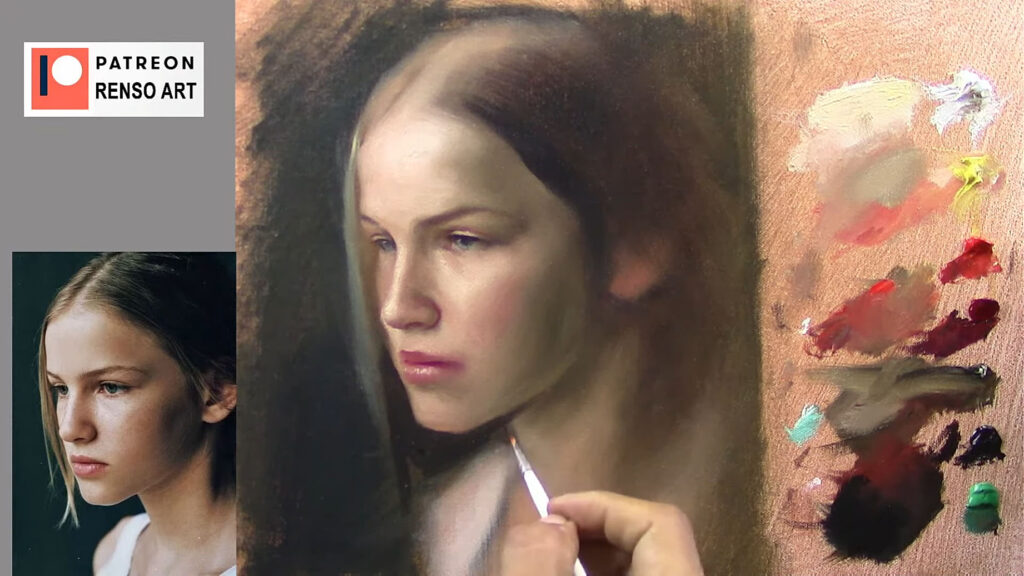 Edges in Oil Portrait Painting