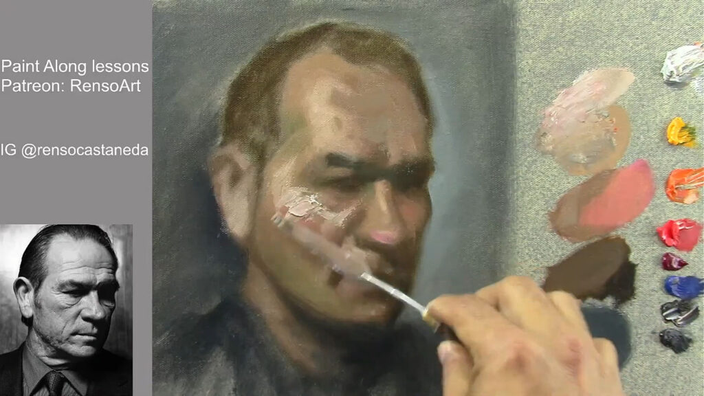 How to paint a portrait with Palette knife