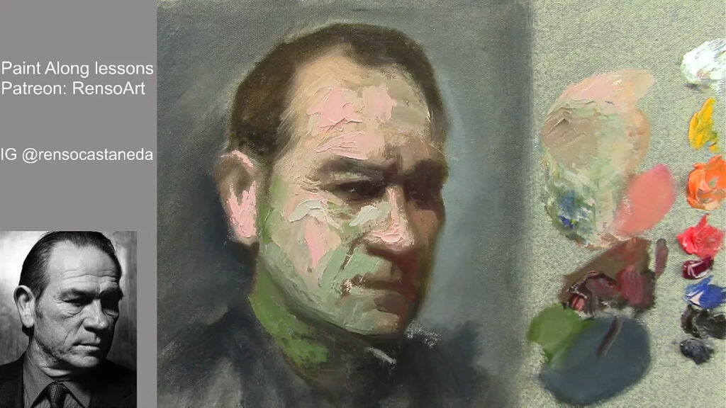 How to paint a portrait with Palette knife