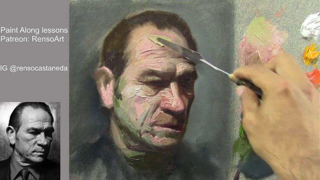 How to paint a portrait with Palette knife