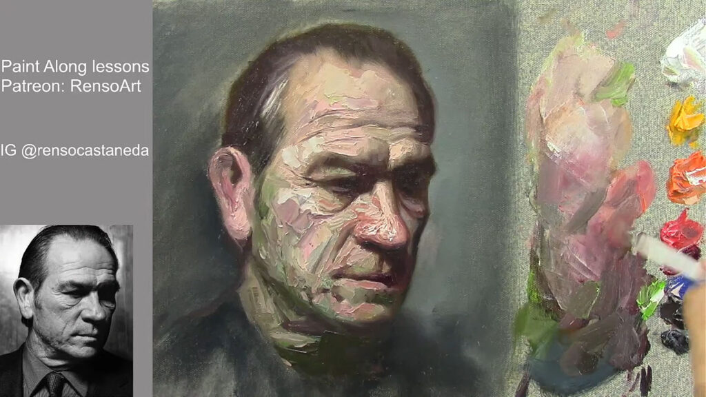 How to paint a portrait with Palette knife