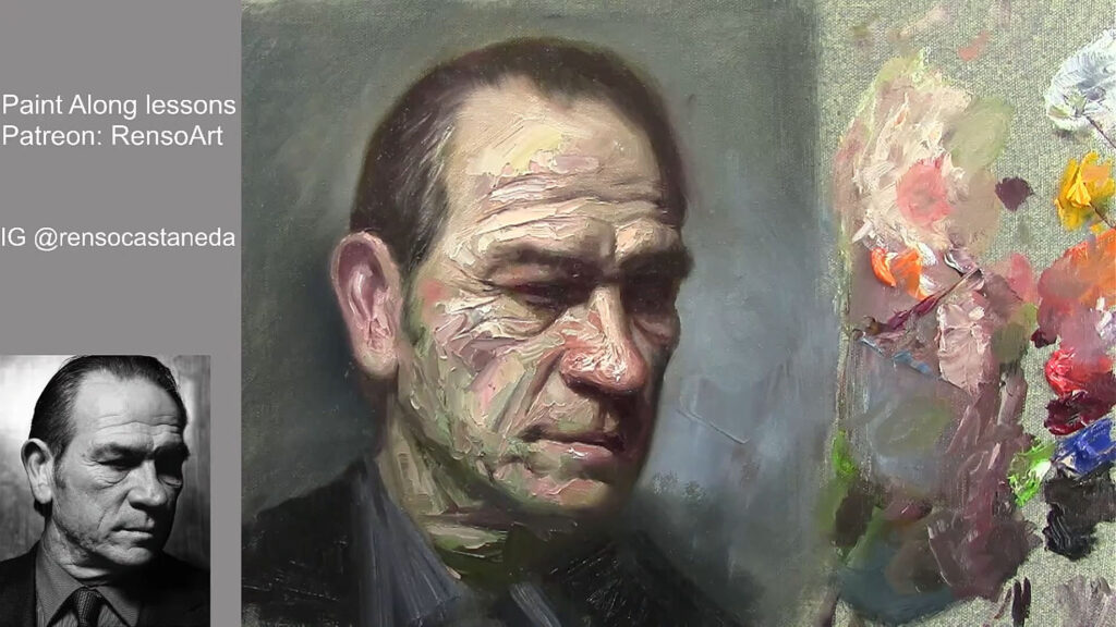 How to paint a portrait with Palette knife