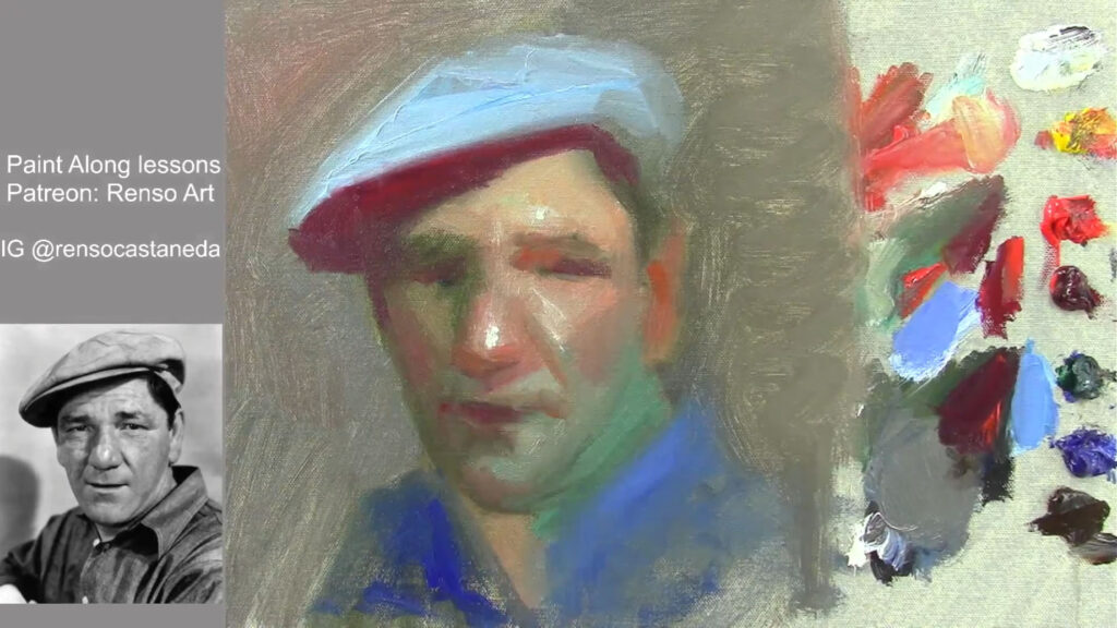 Portrait with Water Mixable Oils