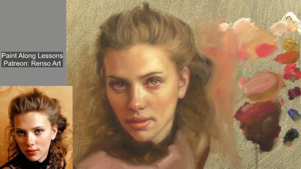 The Art of Portrait Painting – Capturing Scarlett Johansson’s Essence